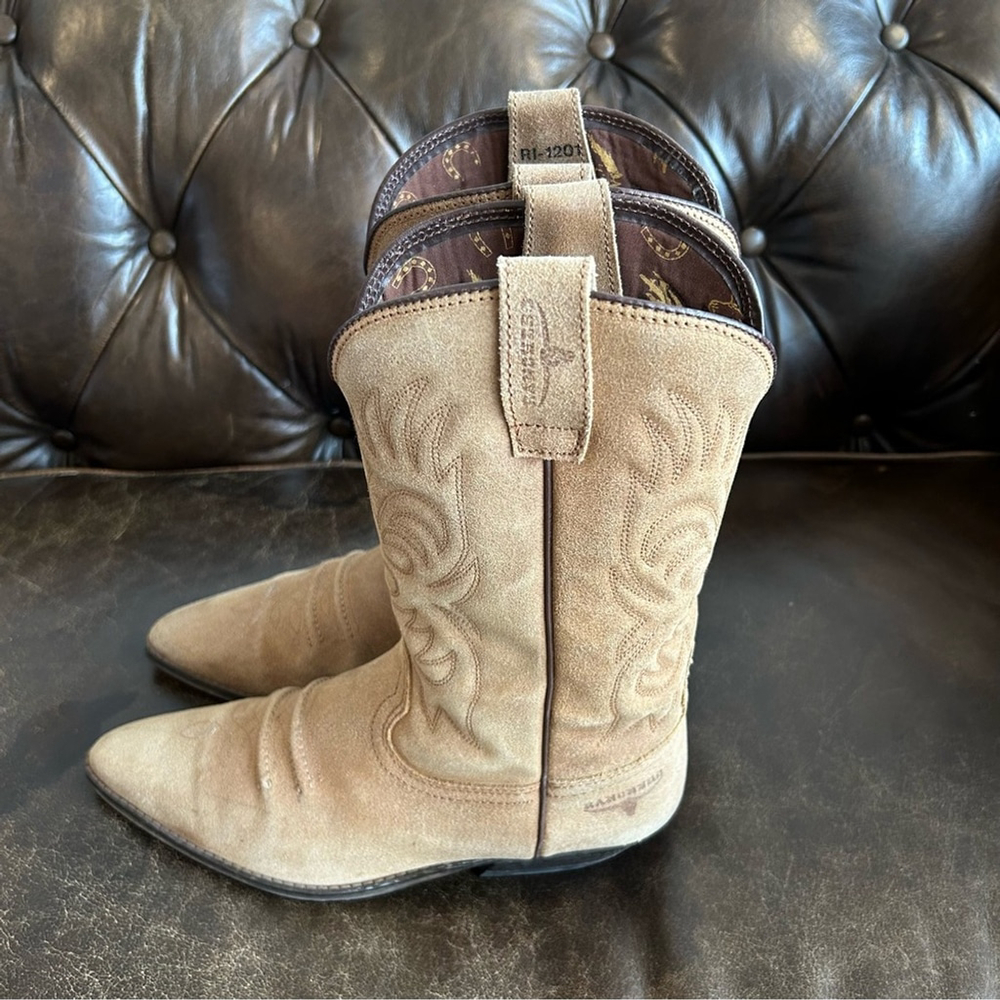 Ranchero Men’s Classic Tan Western Cowboy Boots size 8.5